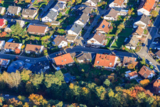 Aerial photograpy of South Ring in Rülzheim in the state Rhineland-Palatinate, Germany