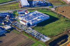 DBK David + Baader GmbH in Rülzheim in the state Rhineland-Palatinate, Germany from the drone perspective