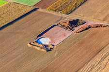 Wind turbine foundations in Offenbach an der Queich in the state Rhineland-Palatinate, Germany