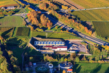 Geothermal power plant in Insheim in the state Rhineland-Palatinate, Germany out of the air