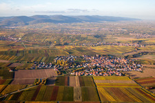Drone recording of District Mörzheim in Landau in der Pfalz in the state Rhineland-Palatinate, Germany