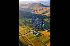 Hotel Leinsweiler Courtyard in Leinsweiler in the state Rhineland-Palatinate, Germany out of the air