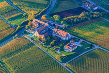 Hotel Leinsweiler Courtyard in Leinsweiler in the state Rhineland-Palatinate, Germany seen from above