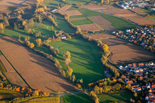 Aerial view of Racetrack in the district Billigheim in Billigheim-Ingenheim in the state Rhineland-Palatinate, Germany