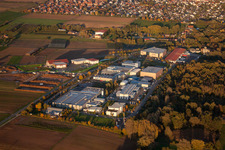 Herxheim from the west in Herxheim bei Landau in the state Rhineland-Palatinate, Germany