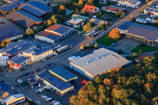Am Gäxwald industrial area with Arnulf Weiller GmbH in Herxheim bei Landau in the state Rhineland-Palatinate, Germany