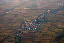 Walsheim in the state Rhineland-Palatinate, Germany from the plane