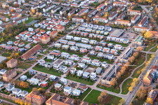 Construction site to build a new multi-family residential complex in Landau in der Pfalz in the state Rhineland-Palatinate, Germany