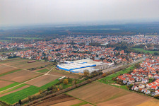 Kardex Remstar in Bellheim in the state Rhineland-Palatinate, Germany from above