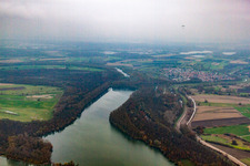 Old Rhine, Saalbach Canal in the district Rheinsheim in Philippsburg in the state Baden-Wuerttemberg, Germany