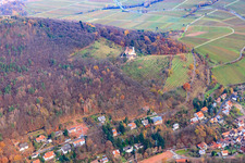 Oblique view of Slevogtstr in Leinsweiler in the state Rhineland-Palatinate, Germany