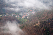 Leinsweiler in the state Rhineland-Palatinate, Germany from the plane