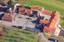Wellness Hotel Alte Rebschule in Rhodt unter Rietburg in the state Rhineland-Palatinate, Germany from above