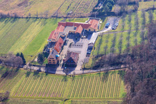 Wellness Hotel Alte Rebschule in Rhodt unter Rietburg in the state Rhineland-Palatinate, Germany out of the air