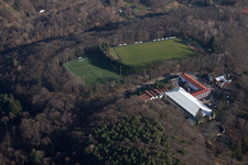 Aerial view of Sports school Edenkoben in Edenkoben in the state Rhineland-Palatinate, Germany
