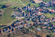 Cemetery in Burrweiler in the state Rhineland-Palatinate, Germany