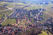 Aerial view of Kronstr in Gleisweiler in the state Rhineland-Palatinate, Germany