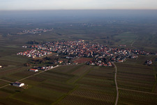District Nußdorf in Landau in der Pfalz in the state Rhineland-Palatinate, Germany from the drone perspective