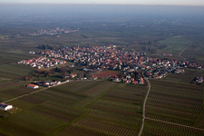 District Nußdorf in Landau in der Pfalz in the state Rhineland-Palatinate, Germany from a drone