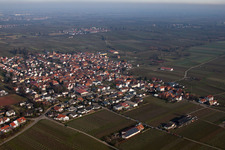 Aerial view of District Nußdorf in Landau in der Pfalz in the state Rhineland-Palatinate, Germany