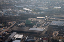 Aerial view of Landau North, Im Grein in Landau in der Pfalz in the state Rhineland-Palatinate, Germany