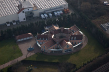 Landau North in Landau in der Pfalz in the state Rhineland-Palatinate, Germany from the drone perspective