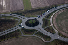 LD-Mörlheim, roundabout in Offenbach an der Queich in the state Rhineland-Palatinate, Germany