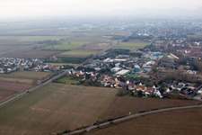 Aerial view of Borheimer Way in Landau in der Pfalz in the state Rhineland-Palatinate, Germany