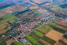 Village overview in winter from the south in Winden in the state Rhineland-Palatinate, Germany