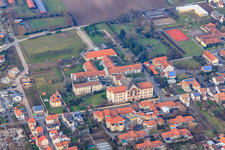 St. Paulus Stift Herxheim and Caritas Support Center St. Laurentius and Paulus in Herxheim bei Landau in the state Rhineland-Palatinate, Germany