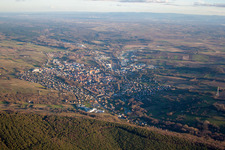 Aerial photograpy of From the west in Wissembourg in the state Bas-Rhin, France