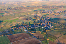 Village view from the west in Oberhausen in the state Rhineland-Palatinate, Germany
