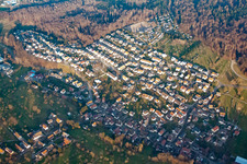 From the southwest in the district Waldprechtsweier in Malsch in the state Baden-Wuerttemberg, Germany