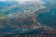 From the west in the district Pfaffenrot in Marxzell in the state Baden-Wuerttemberg, Germany