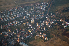 District Schöllbronn in Ettlingen in the state Baden-Wuerttemberg, Germany viewn from the air