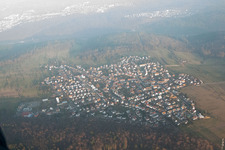 District Spessart in Ettlingen in the state Baden-Wuerttemberg, Germany from the drone perspective