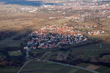 District Arzheim in Landau in der Pfalz in the state Rhineland-Palatinate, Germany viewn from the air