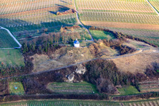 Oblique view of Chapel "Little Kalmit in the district Arzheim in Landau in der Pfalz in the state Rhineland-Palatinate, Germany