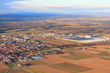 Interpark from the southwest in Offenbach an der Queich in the state Rhineland-Palatinate, Germany