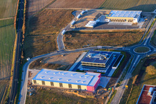 ITK Engineering GmbH in the industrial park Im Speyerer Tal in Rülzheim in the state Rhineland-Palatinate, Germany out of the air