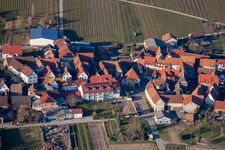 Aerial view of Country Hotel Hauer in the district Oberhofen in Pleisweiler-Oberhofen in the state Rhineland-Palatinate, Germany