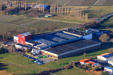Kleine Kalmit winery in Ilbesheim bei Landau in the state Rhineland-Palatinate, Germany from above
