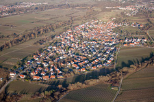 Aerial view of From the southwest in the district Arzheim in Landau in der Pfalz in the state Rhineland-Palatinate, Germany