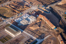 Bird's eye view of State Garden Show grounds in Landau in der Pfalz in the state Rhineland-Palatinate, Germany