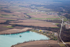 Drone recording of Lauterbourg in the state Bas-Rhin, France