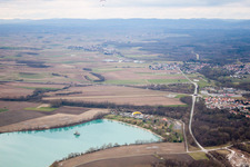 Drone image of Lauterbourg in the state Bas-Rhin, France