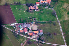 Aerial photograpy of Rimmelsbacher Hof in the district Völkersbach in Malsch in the state Baden-Wuerttemberg, Germany