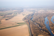 Aerial photograpy of Munchhausen in the state Bas-Rhin, France