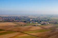 Seebach in the state Bas-Rhin, France from a drone