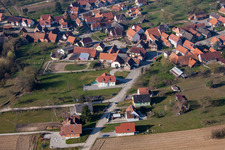 Aerial photograpy of Hohwiller in the state Bas-Rhin, France